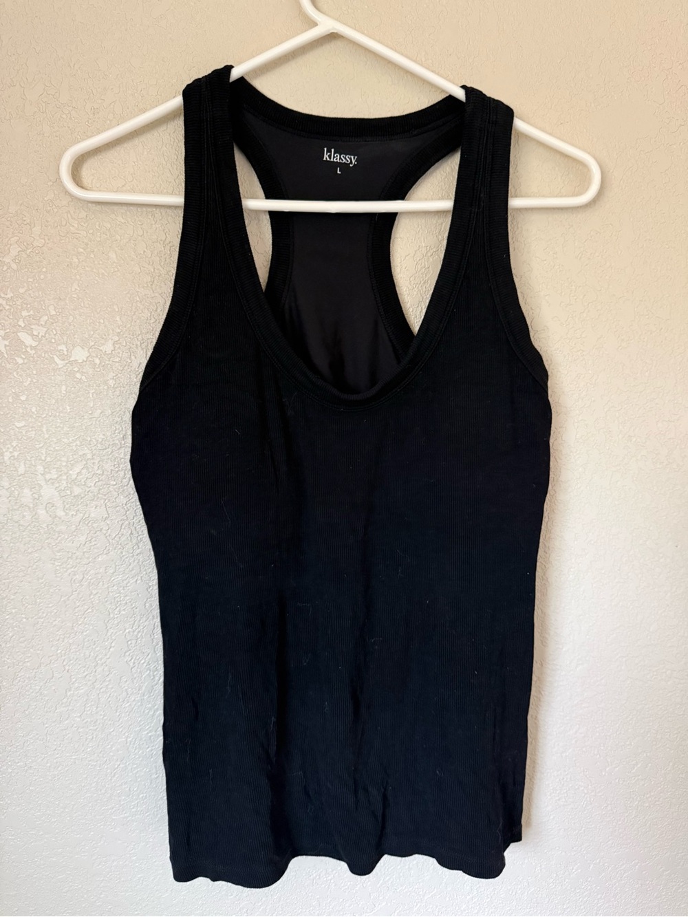 Klassy Black Racerback Tank Top